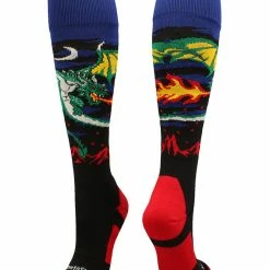 MadSportsStuff Baseball Socks Medieval Dragon Over The Calf Athletic Socks