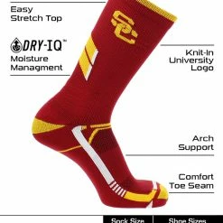 Best Sale π TCK USC Trojans 𧦠Socks University Of Southern California Trojans Champion Crew 𧦠Socks π 6 TCK USC Trojans Socks University Of Southern California Trojans Champion Crew Socks