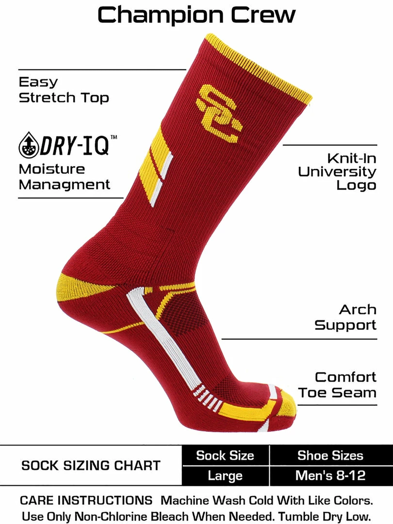 Best Sale π TCK USC Trojans 𧦠Socks University Of Southern California Trojans Champion Crew 𧦠Socks π 3 TCK USC Trojans Socks University Of Southern California Trojans Champion Crew Socks