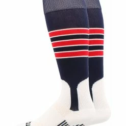 MadSportsStuff Baseball Stirrup Socks 3 Stripe With Featheredge