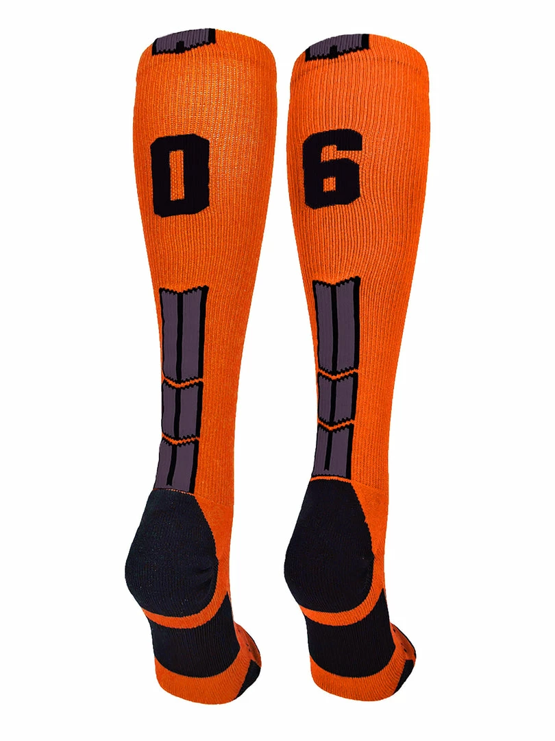 Deals โญ MadSportsStuff ๐ฅ Softball ๐งฆ Socks Orange And Black Player ID Custom Number Over The Calf ๐งฆ Socks For ๐ฅ Softball โพ Baseball Football Boys And ๐ง Girls ๐ 73 MadSportsStuff Softball Socks Orange And Black Player ID Custom Number Over The Calf Socks For Softball Baseball Football Boys And Girls