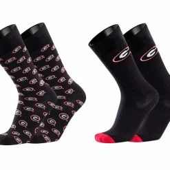 IQ All Schools TCK Brands University Monday & Tuesday 2-Pack Fine Gauge Cotton Crew Dress Socks