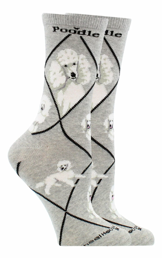 Wholesale ๐ฅ WHD White Poodle ๐งฆ Socks For ๐ฉ Women Gift For ๐ฆฎ Dog Lovers Crazy ๐งฆ Socks - Crew โ๏ธ 1 WHD White Poodle Socks For Women Gift For Dog Lovers Crazy Socks - Crew