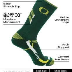 Hot Sale ๐ TCK All Schools Oregon Ducks ๐งฆ Socks University Of Oregon Ducks Champion Crew ๐งฆ Socks โญ 7 TCK All Schools Oregon Ducks Socks University Of Oregon Ducks Champion Crew Socks