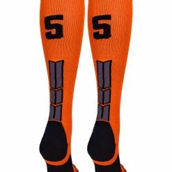 Best Sale ๐ MadSportsStuff ๐ฅ Softball ๐งฆ Socks Orange And Black Player ID Custom Number Over The Calf ๐งฆ Socks For ๐ฅ Softball โพ Baseball Football Boys And ๐ง Girls โญ 130 MadSportsStuff Softball Socks Orange And Black Player ID Custom Number Over The Calf Socks For Softball Baseball Football Boys And Girls