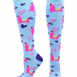 MadSportsStuff Half Llama Half Unicorn Llamacorn Athletic Socks Over The Calf
