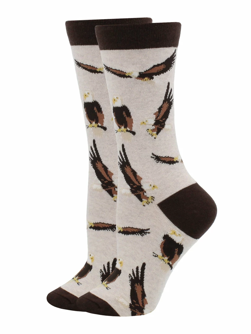 Cheapest ๐ WHD Bald Eagle ๐งฆ Socks For ๐ฉ Women Gift For Bird Lovers Crazy ๐งฆ Socks - Crew ๐ฅฐ 2 WHD Bald Eagle Socks For Women Gift For Bird Lovers Crazy Socks - Crew