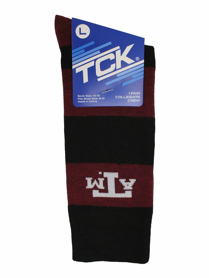 Cheap ๐ฅ TCK Texas A&M Aggies ๐งฆ Socks Game Day Striped Crew ๐งฆ Socks ๐ 4 TCK Texas A&M Aggies Socks Game Day Striped Crew Socks