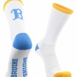 TCK UCLA Bruins Socks Basic Crew White Socks