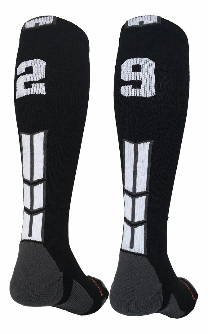 Outlet โ MadSportsStuff ๐ฅ Softball ๐งฆ Socks Black Player ID Custom Number Over The Calf ๐งฆ Socks For ๐ฅ Softball โพ Baseball Football Boys And ๐ง Girls ๐ 101 MadSportsStuff Softball Socks Black Player ID Custom Number Over The Calf Socks For Softball Baseball Football Boys And Girls