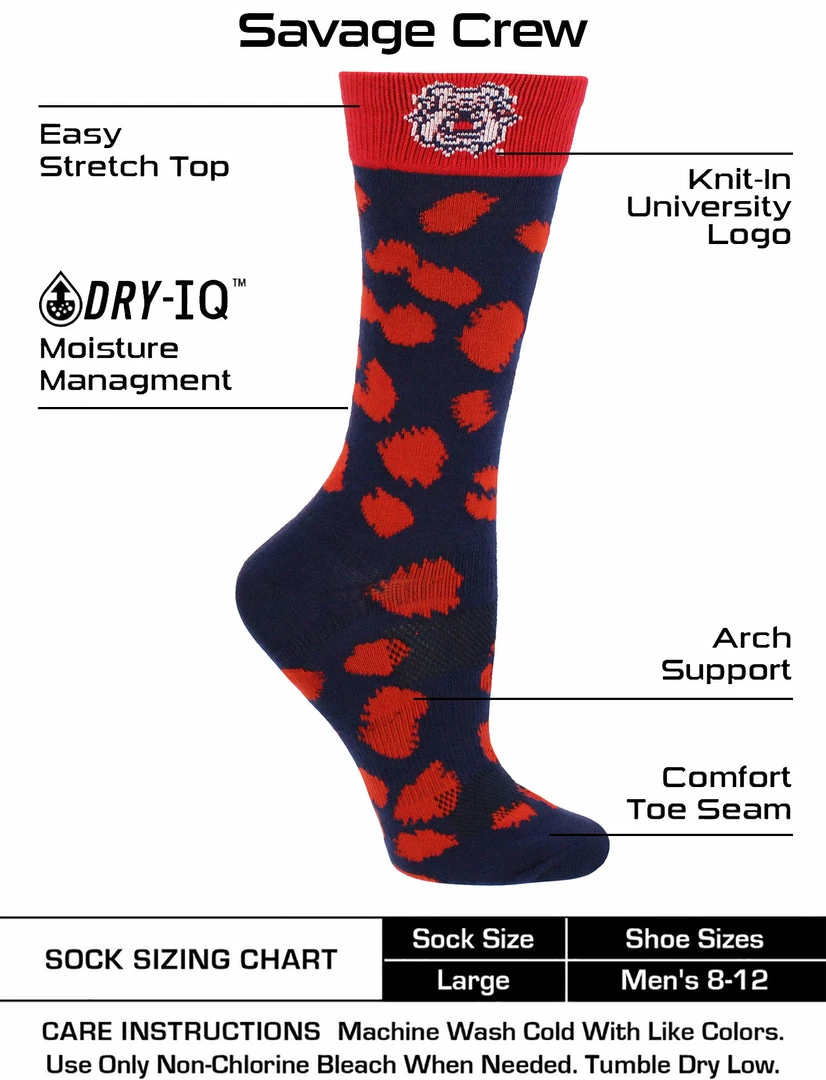 Promo ๐ฅฐ TCK Fresno State Bulldogs ๐งฆ Socks ๐ฉ Womens Savage Crew ๐งฆ Socks All Schools ๐ฅ 3 TCK Fresno State Bulldogs Socks Womens Savage Crew Socks All Schools