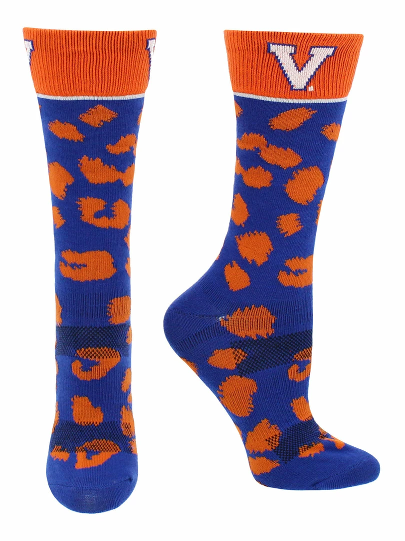 Hot Sale ๐ TCK Virginia Cavaliers ๐งฆ Socks ๐ฉ Womens Savage Crew ๐งฆ Socks ๐ 2 TCK Virginia Cavaliers Socks Womens Savage Crew Socks