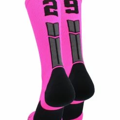 Cheap ๐ MadSportsStuff Neon Pink And Black Player ID Custom Number Crew ๐งฆ Socks For ๐ Basketball Lacrosse Volleyball Boys And ๐ง Girls Lacrosse ๐งฆ Socks ๐ 204 MadSportsStuff Neon Pink And Black Player ID Custom Number Crew Socks For Basketball Lacrosse Volleyball Boys And Girls Lacrosse Socks