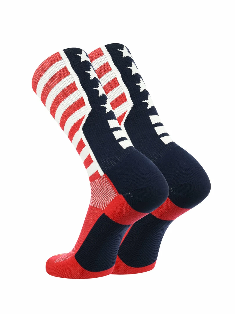 Hot Sale ๐คฉ TCK Stars And Stripes Perimeter Crew ๐งฆ Socks ๐ Basketball ๐งฆ Socks ๐ฅฐ 2 TCK Stars And Stripes Perimeter Crew Socks Basketball Socks