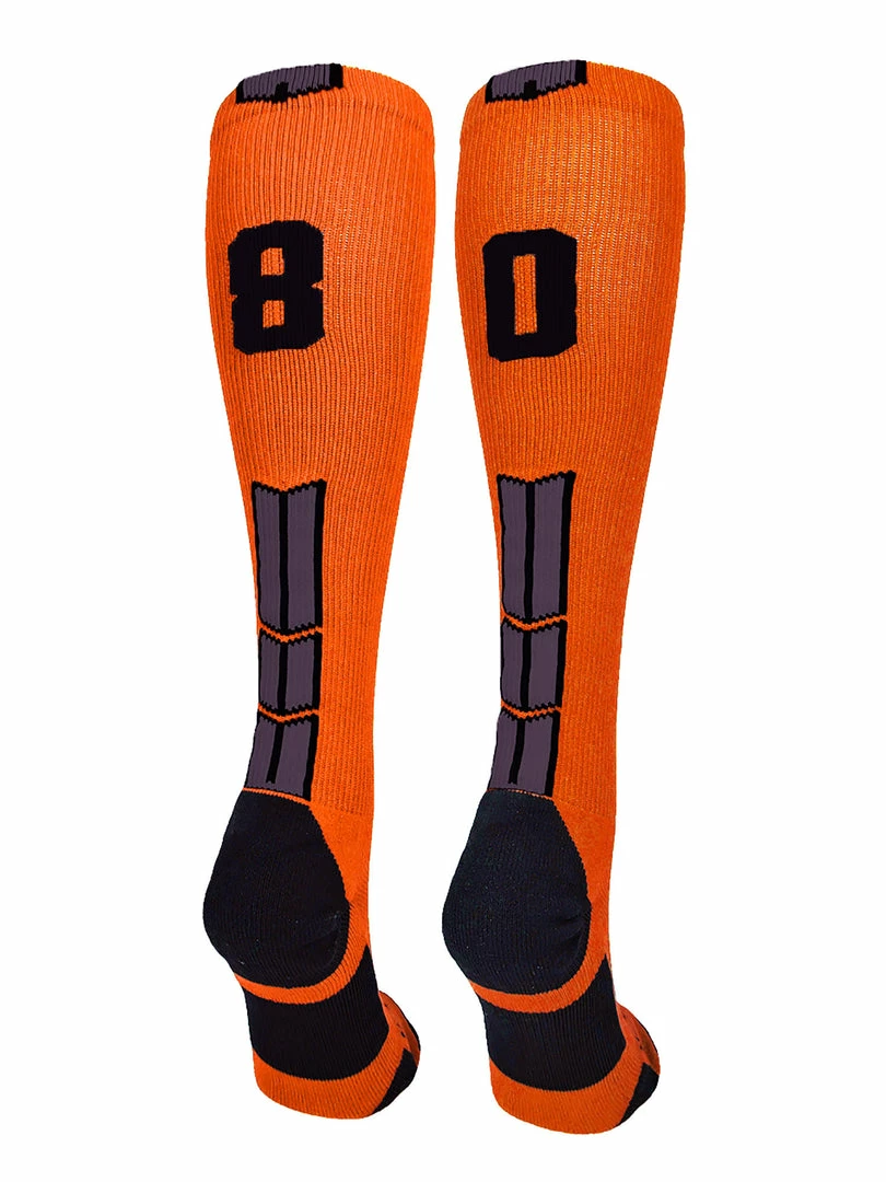 Deals โญ MadSportsStuff ๐ฅ Softball ๐งฆ Socks Orange And Black Player ID Custom Number Over The Calf ๐งฆ Socks For ๐ฅ Softball โพ Baseball Football Boys And ๐ง Girls ๐ 50 MadSportsStuff Softball Socks Orange And Black Player ID Custom Number Over The Calf Socks For Softball Baseball Football Boys And Girls