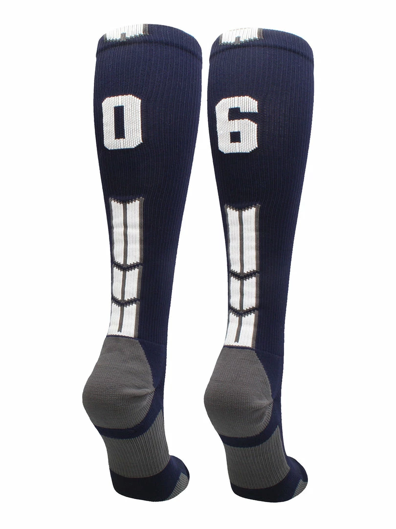 Best Sale ๐คฉ MadSportsStuff Navy Player ID Custom Number Over The Calf ๐งฆ Socks For ๐ฅ Softball โพ Baseball Football Boys And ๐ง Girls โจ 75 MadSportsStuff Navy Player ID Custom Number Over The Calf Socks For Softball Baseball Football Boys And Girls