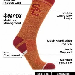 Outlet ๐ TCK USC Trojans ๐งฆ Socks Victory Parade Crew Length All Schools โ 6 TCK USC Trojans Socks Victory Parade Crew Length All Schools