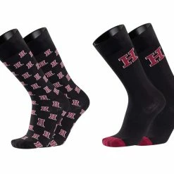 IQ All Schools TCK Brands University Monday & Tuesday 2-Pack Fine Gauge Cotton Crew Dress Socks