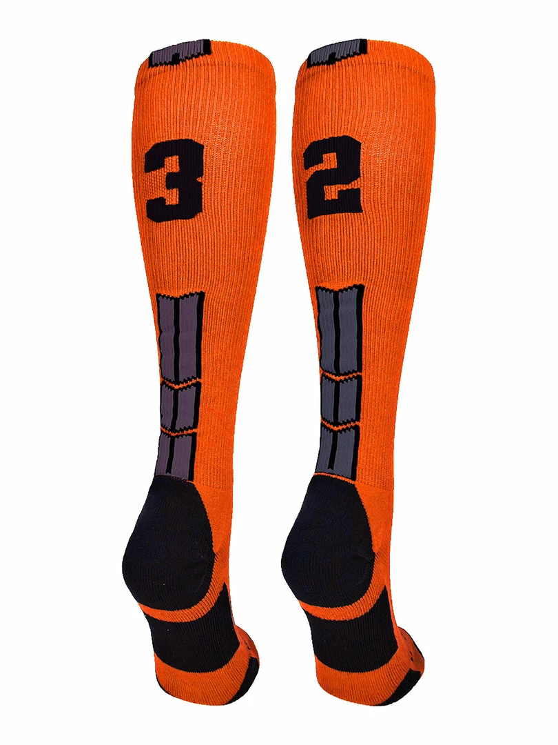 Deals โญ MadSportsStuff ๐ฅ Softball ๐งฆ Socks Orange And Black Player ID Custom Number Over The Calf ๐งฆ Socks For ๐ฅ Softball โพ Baseball Football Boys And ๐ง Girls ๐ 98 MadSportsStuff Softball Socks Orange And Black Player ID Custom Number Over The Calf Socks For Softball Baseball Football Boys And Girls