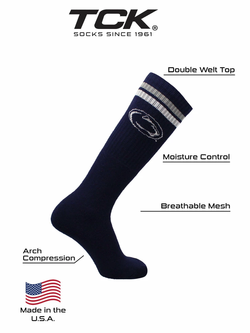 Outlet ❤️ TCK Penn State Nittany Lions 🧦 Socks Throwback Tube All Schools ❤️ 4 TCK Penn State Nittany Lions Socks Throwback Tube All Schools