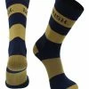 TCK Notre Dame Fighting Irish Socks Game Day Striped Crew Socks All Schools
