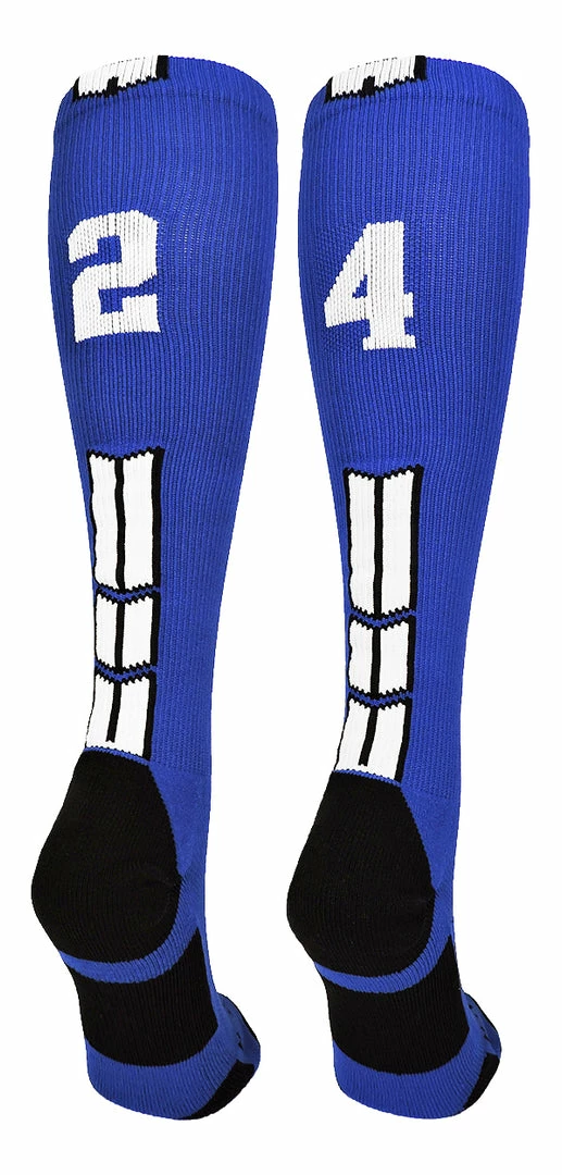 Best Sale ๐ MadSportsStuff โพ Baseball ๐งฆ Socks Royal Player ID Custom Number Over The Calf ๐งฆ Socks For ๐ฅ Softball โพ Baseball Football Boys And ๐ง Girls ๐ 81 MadSportsStuff Baseball Socks Royal Player ID Custom Number Over The Calf Socks For Softball Baseball Football Boys And Girls