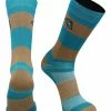 TCK All Schools Coastal Carolina Chanticleers Socks Game Day Striped Crew Socks