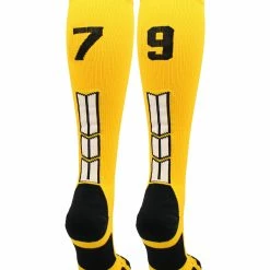 Brand new ๐ MadSportsStuff Gold Player ID Custom Number Over The Calf ๐งฆ Socks For ๐ฅ Softball โพ Baseball Football Boys And ๐ง Girls ๐ฅ Softball ๐งฆ Socks ๐ 154 MadSportsStuff Gold Player ID Custom Number Over The Calf Socks For Softball Baseball Football Boys And Girls Softball Socks