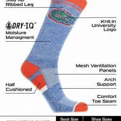 Cheap ๐ TCK Florida Gators ๐งฆ Socks Victory Parade Crew Length All Schools ๐คฉ 6 TCK Florida Gators Socks Victory Parade Crew Length All Schools