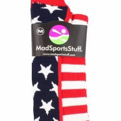 MadSportsStuff USA American Flag Stars And Stripes Over The Calf Socks