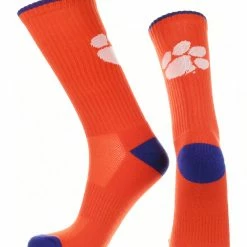 TCK Clemson Tigers Socks Campus Legend Crew Length