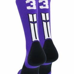 Brand new ๐ฅฐ MadSportsStuff Purple Player ID Custom Number Crew ๐งฆ Socks For ๐ Basketball Lacrosse Volleyball Boys And ๐ง Girls ๐ 200 MadSportsStuff Purple Player ID Custom Number Crew Socks For Basketball Lacrosse Volleyball Boys And Girls