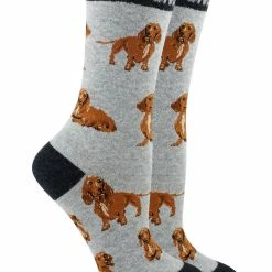 Cheap ๐ WHD Crazy ๐งฆ Socks - Crew Dachshund ๐งฆ Socks For ๐ฉ Women Gift For ๐ Dog Lovers โจ 9 WHD Crazy Socks - Crew Dachshund Socks For Women Gift For Dog Lovers