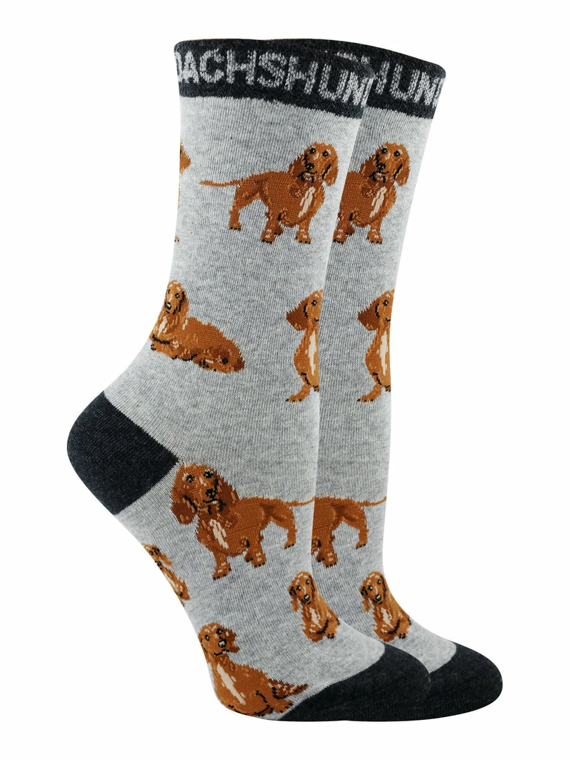 Cheap ๐ WHD Crazy ๐งฆ Socks - Crew Dachshund ๐งฆ Socks For ๐ฉ Women Gift For ๐ Dog Lovers โจ 5 WHD Crazy Socks - Crew Dachshund Socks For Women Gift For Dog Lovers