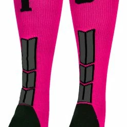 Best Sale ๐ MadSportsStuff โพ Baseball ๐งฆ Socks Neon Pink And Black Player ID Custom Number Over The Calf ๐งฆ Socks For ๐ฅ Softball โพ Baseball Football Boys And ๐ง Girls โจ 168 MadSportsStuff Baseball Socks Neon Pink And Black Player ID Custom Number Over The Calf Socks For Softball Baseball Football Boys And Girls
