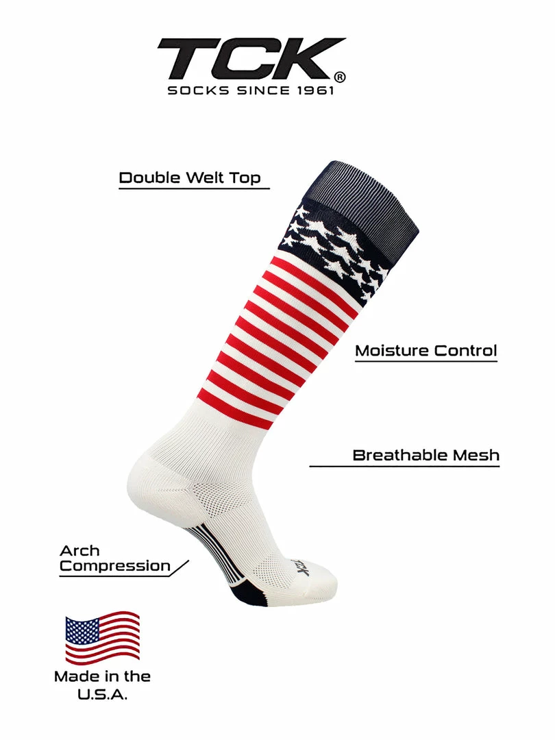 Cheap ๐ TCK Stars And Stripes USA Flag โพ Baseball ๐งฆ Socks ๐ 3 TCK Stars And Stripes USA Flag Baseball Socks