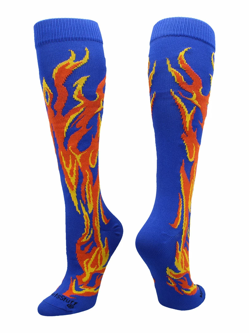 Brand new ๐ MadSportsStuff ๐ฅ Softball ๐งฆ Socks With Flames - For ๐ง Girls Or Boys ๐ฉ Women Or Men โพ Baseball ๐งฆ Socks โค๏ธ 9 MadSportsStuff Softball Socks With Flames - For Girls Or Boys Women Or Men Baseball Socks