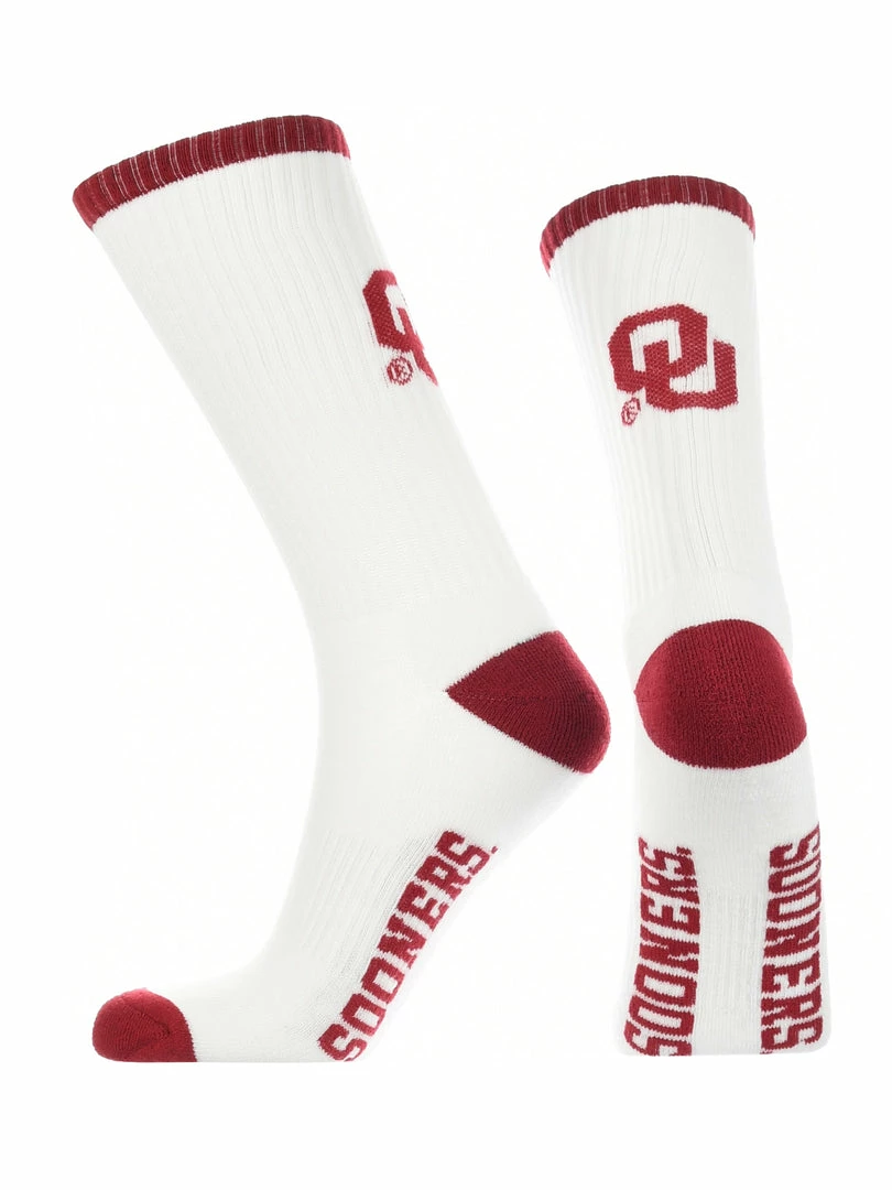 Best reviews of ๐ TCK OU Oklahoma Sooners ๐งฆ Socks Basic Crew White ๐งฆ Socks All Schools ๐ฅฐ 2 TCK OU Oklahoma Sooners Socks Basic Crew White Socks All Schools