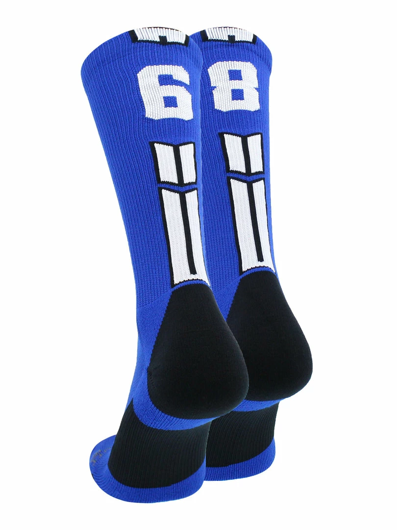 Budget ๐คฉ MadSportsStuff Volleyball ๐งฆ Socks Royal Player ID Custom Number Crew ๐งฆ Socks For ๐ Basketball Lacrosse Volleyball Boys And ๐ง Girls ๐ 11 MadSportsStuff Volleyball Socks Royal Player ID Custom Number Crew Socks For Basketball Lacrosse Volleyball Boys And Girls