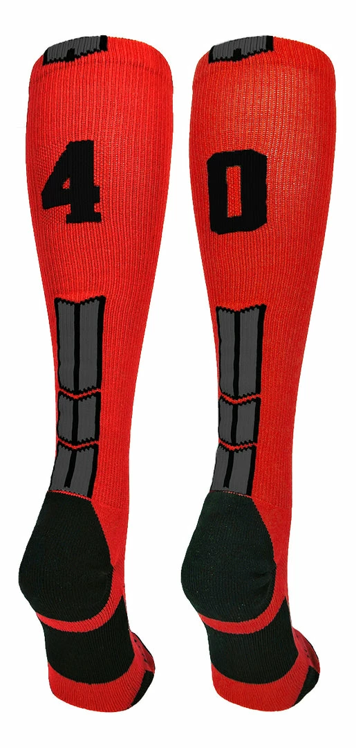 Wholesale π₯° MadSportsStuff βΎ Baseball 𧦠Socks Red And Black Player ID Custom Number Over The Calf 𧦠Socks For π₯ Softball βΎ Baseball Football Boys And π§ Girls π 90 MadSportsStuff Baseball Socks Red And Black Player ID Custom Number Over The Calf Socks For Softball Baseball Football Boys And Girls