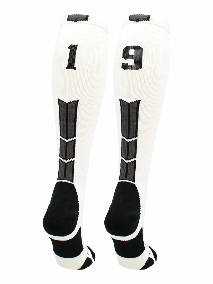 Flash Sale ๐ MadSportsStuff White Player ID Custom Number Over The Calf ๐งฆ Socks For ๐ฅ Softball โพ Baseball Football Boys And ๐ง Girls ๐ฅ Softball ๐งฆ Socks ๐ 59 MadSportsStuff White Player ID Custom Number Over The Calf Socks For Softball Baseball Football Boys And Girls Softball Socks