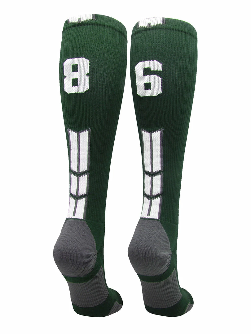 Best Pirce ๐ MadSportsStuff Dark Green Player ID Custom Number Over The Calf ๐งฆ Socks For ๐ฅ Softball โพ Baseball Football Boys And ๐ง Girls ๐ฅ Softball ๐งฆ Socks ๐คฉ 44 MadSportsStuff Dark Green Player ID Custom Number Over The Calf Socks For Softball Baseball Football Boys And Girls Softball Socks