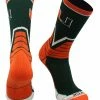 TCK Miami Hurricanes Socks Victory Crew All Schools