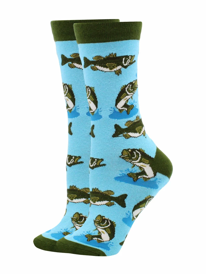 Deals ๐ฏ WHD Crazy ๐งฆ Socks - Crew Bass ๐งฆ Socks Gift For Bass Fishing Lovers ๐ 2 WHD Crazy Socks - Crew Bass Socks Gift For Bass Fishing Lovers