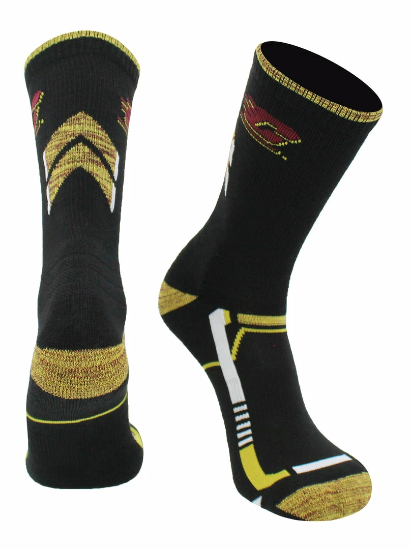 Best deal ๐ TCK Central Michigan Chippewas ๐งฆ Socks Game Day Striped Crew ๐งฆ Socks ๐ 2 TCK Central Michigan Chippewas Socks Game Day Striped Crew Socks
