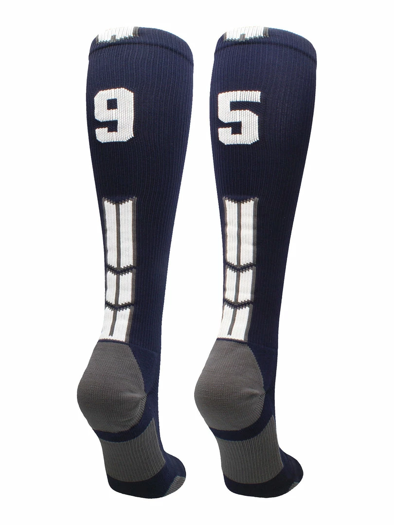 Best Sale ๐คฉ MadSportsStuff Navy Player ID Custom Number Over The Calf ๐งฆ Socks For ๐ฅ Softball โพ Baseball Football Boys And ๐ง Girls โจ 37 MadSportsStuff Navy Player ID Custom Number Over The Calf Socks For Softball Baseball Football Boys And Girls