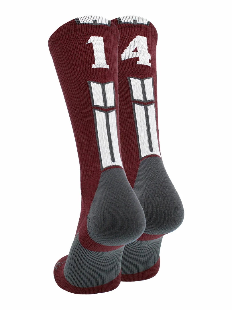 Cheap ๐ MadSportsStuff Maroon Player ID Custom Number Crew ๐งฆ Socks For ๐ Basketball Lacrosse Volleyball Boys And ๐ง Girls Volleyball ๐งฆ Socks ๐ฅ 64 MadSportsStuff Maroon Player ID Custom Number Crew Socks For Basketball Lacrosse Volleyball Boys And Girls Volleyball Socks