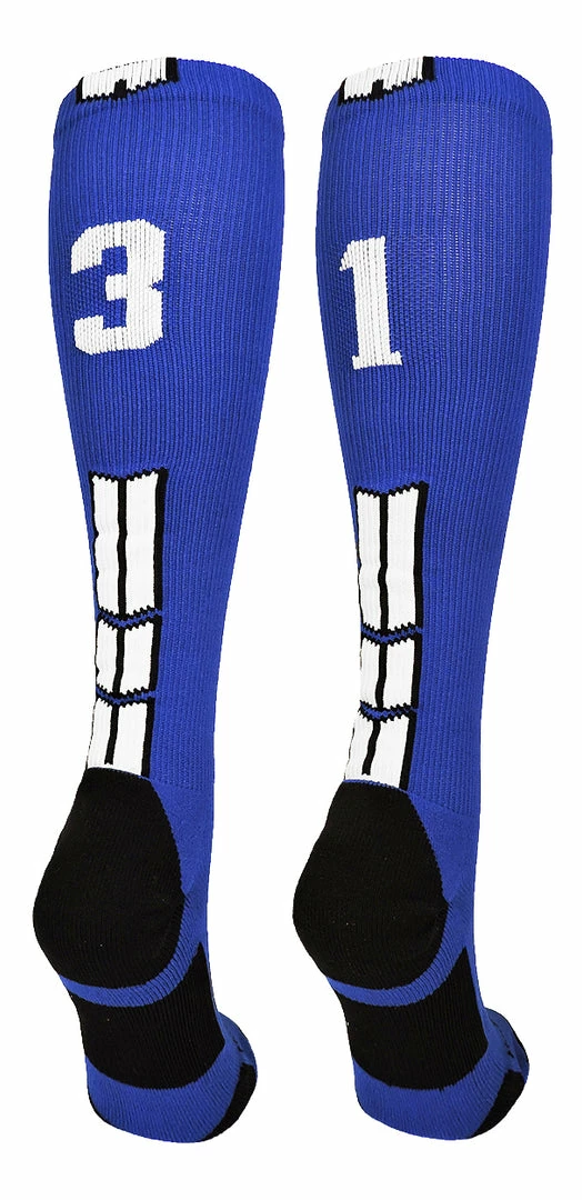 Wholesale ๐ MadSportsStuff โพ Baseball ๐งฆ Socks Royal Player ID Custom Number Over The Calf ๐งฆ Socks For ๐ฅ Softball โพ Baseball Football Boys And ๐ง Girls ๐ 99 MadSportsStuff Baseball Socks Royal Player ID Custom Number Over The Calf Socks For Softball Baseball Football Boys And Girls
