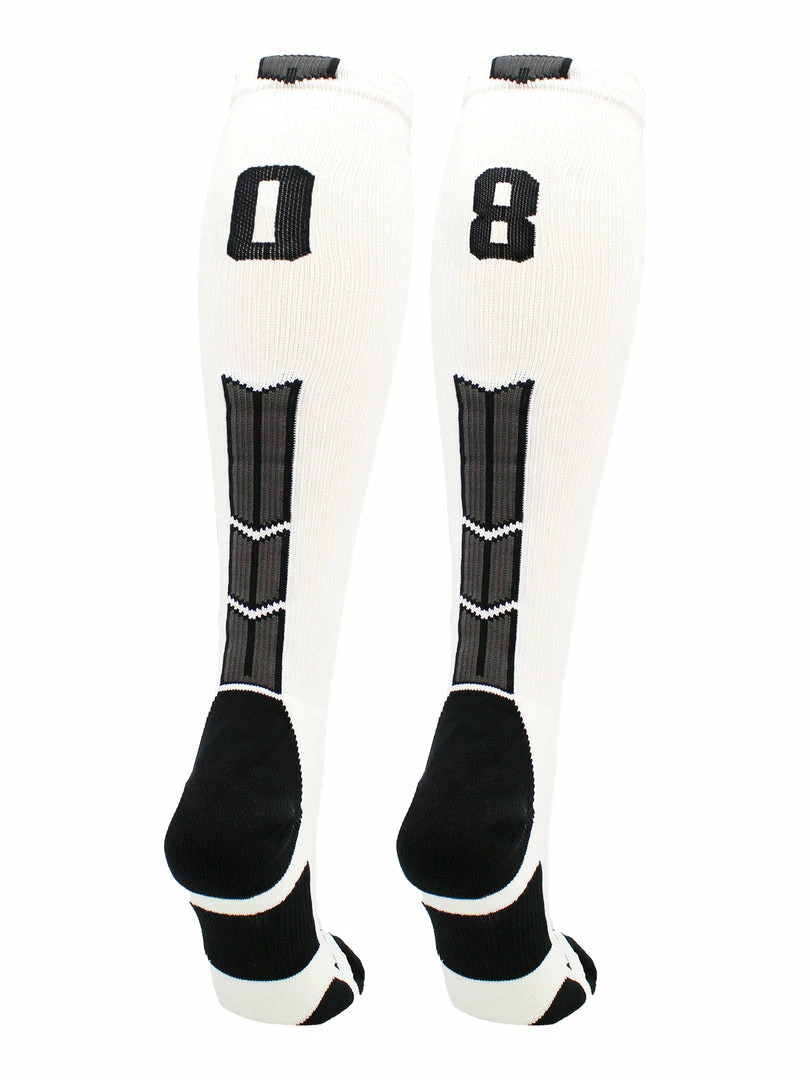 Flash Sale ๐ MadSportsStuff White Player ID Custom Number Over The Calf ๐งฆ Socks For ๐ฅ Softball โพ Baseball Football Boys And ๐ง Girls ๐ฅ Softball ๐งฆ Socks ๐ 70 MadSportsStuff White Player ID Custom Number Over The Calf Socks For Softball Baseball Football Boys And Girls Softball Socks