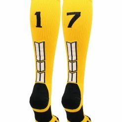 Cheap ๐ MadSportsStuff ๐ฅ Softball ๐งฆ Socks Gold Player ID Custom Number Over The Calf ๐งฆ Socks For ๐ฅ Softball โพ Baseball Football Boys And ๐ง Girls ๐ 165 MadSportsStuff Softball Socks Gold Player ID Custom Number Over The Calf Socks For Softball Baseball Football Boys And Girls